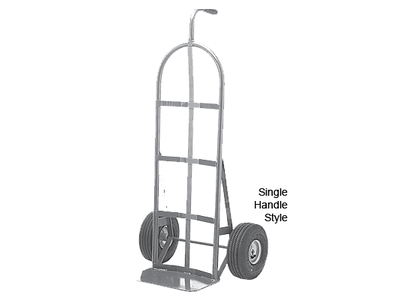 Single Handle Hand Truck with Semi-Pneumatic Tires_1