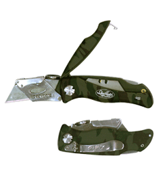 Lock-Back Camo Utility Knife with Blade Storage