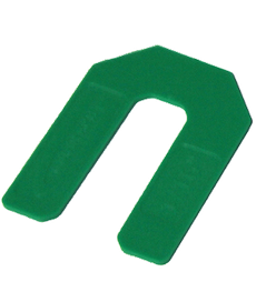 1/16" Green Horseshoe Tile Spacers (500/box)