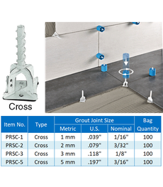 1 mm Cross Levelers (100/bag)