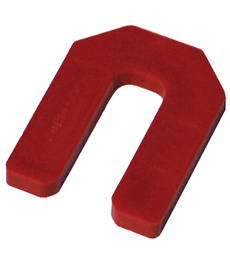 1/4" Red Horseshoe Tile Spacers (500/box)
