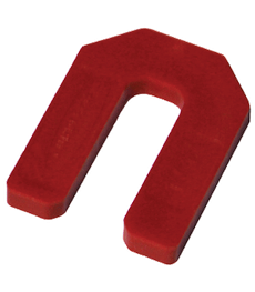1/4" Red Horseshoe Tile Spacers (100/bg)