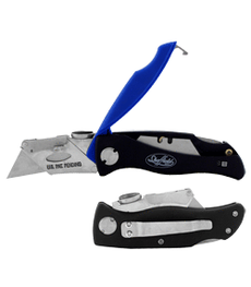 Lock-Back Black Utility Knife with Blade Storage