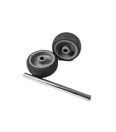 Wheels (2) & Axle for Montolit 125P3, 155P3